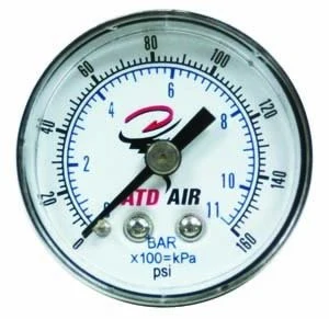 Reliable Back Mount Mounted Air Pressure Gage Gauge 1 4 NPT for Compressor Fine