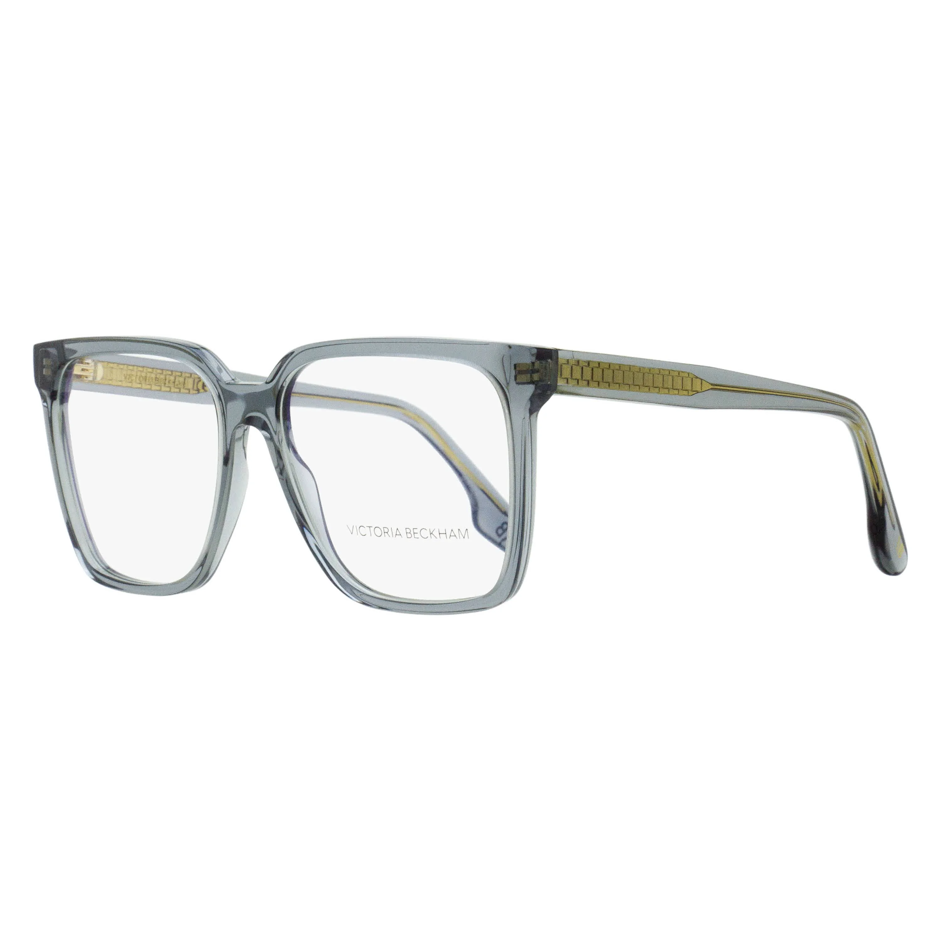 User-Friendly Victoria Beckham Large Square Eyeglasses VB2669 037 Transparent Gray 55mm World-Class