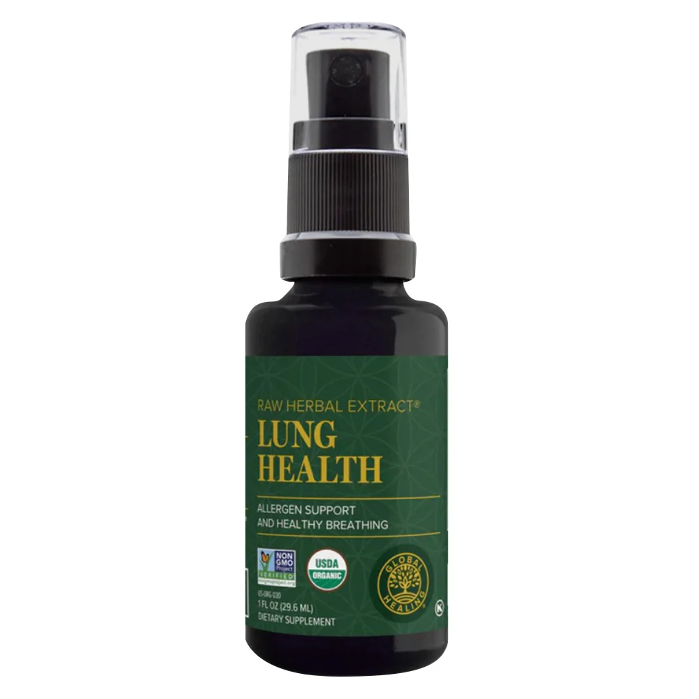 Trendy Global Healing Lung Health for Natural Respiratory Support and Easy Breathing 1Oz 29.6ml Dependable