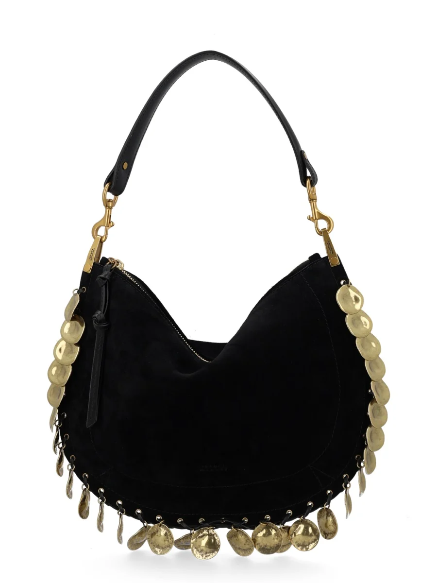 High-Quality Shoulder Bag Oskan Black Calf Leather Optimized