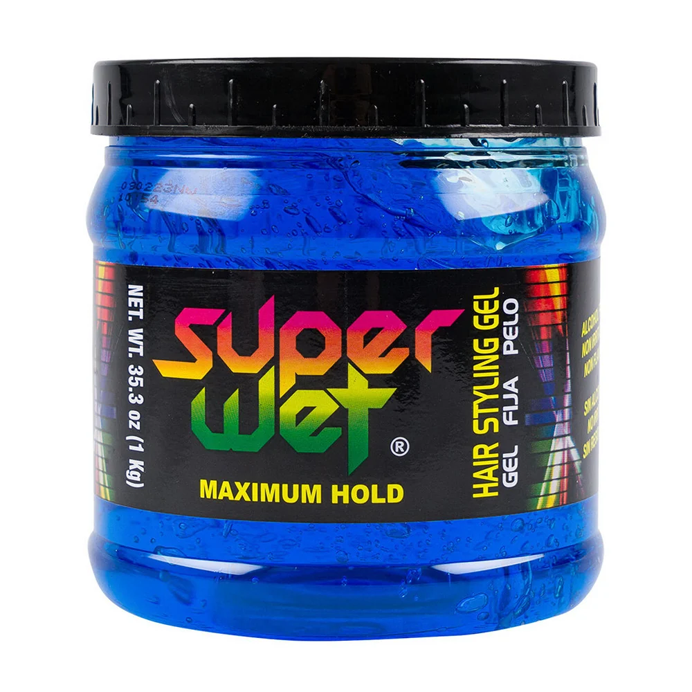 Stylish Super Wet Azul Hair Styling Gel Blue 35.3 Oz Top-Quality