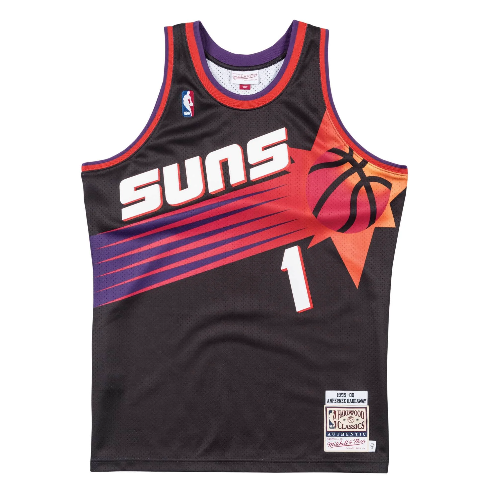 Reliable Mitchell Ness Men's NBA Jersey 1999 Phoenix Suns Penny Hardaway Jerseys Smooth