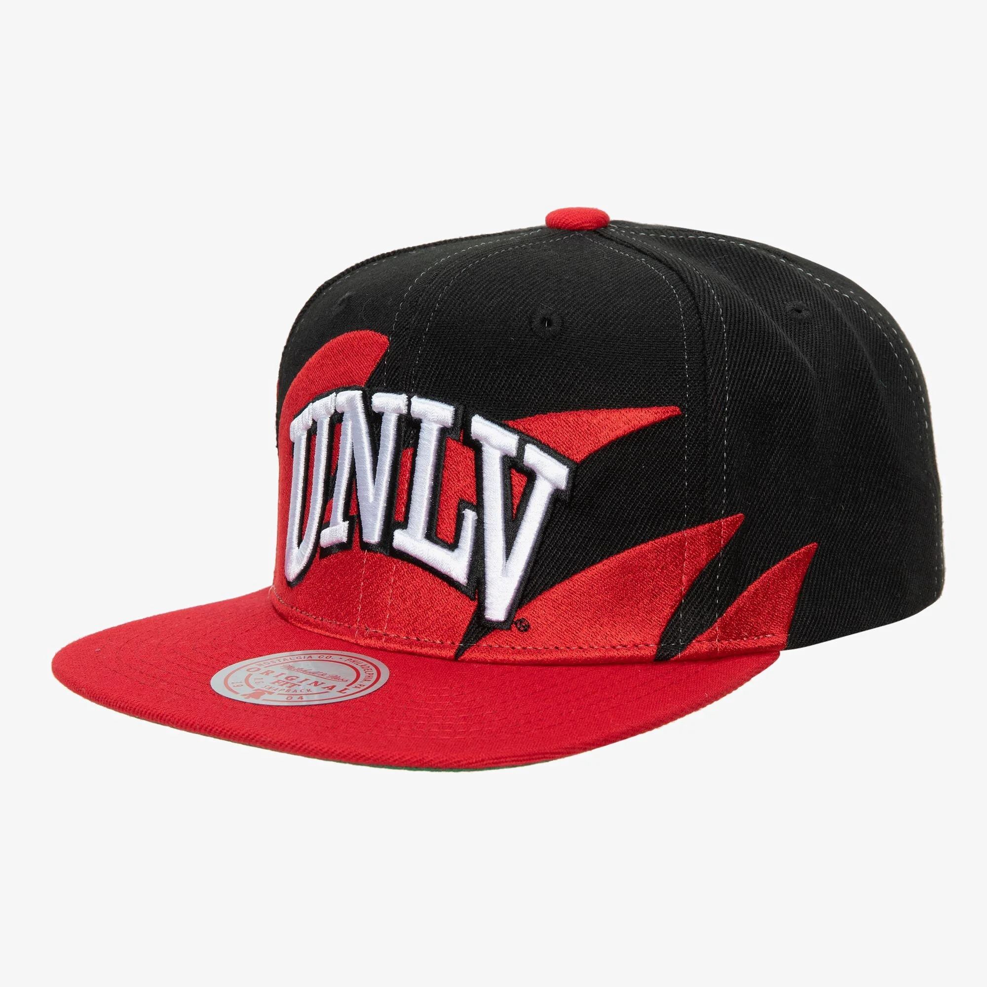 Secure Mitchell Ness Men's Ncaa Sharktooth Snapback Unlv Snapback Caps Lightweight
