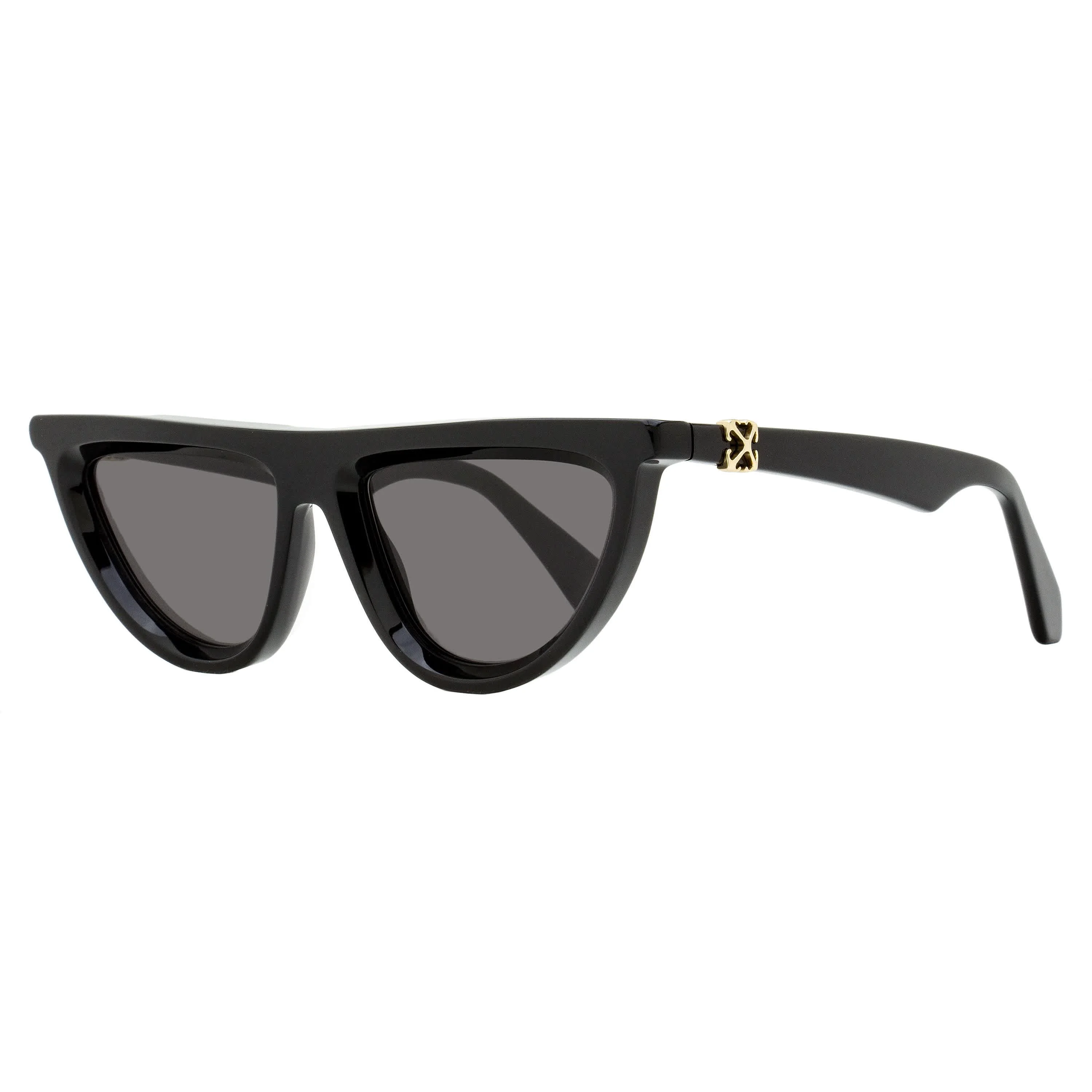 Smooth Off-white Cat Eye Jasper Sunglasses OERI13V 1007 Black 53mm Clean