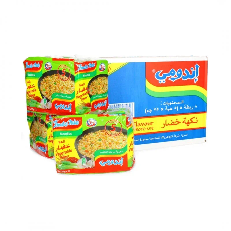 Fine Indomie vegetable flavor noodles Green