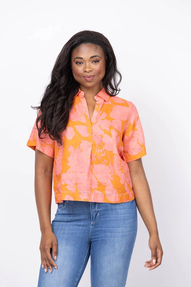 Breathable Trovata Cora Shirt in Amberglow Reusable
