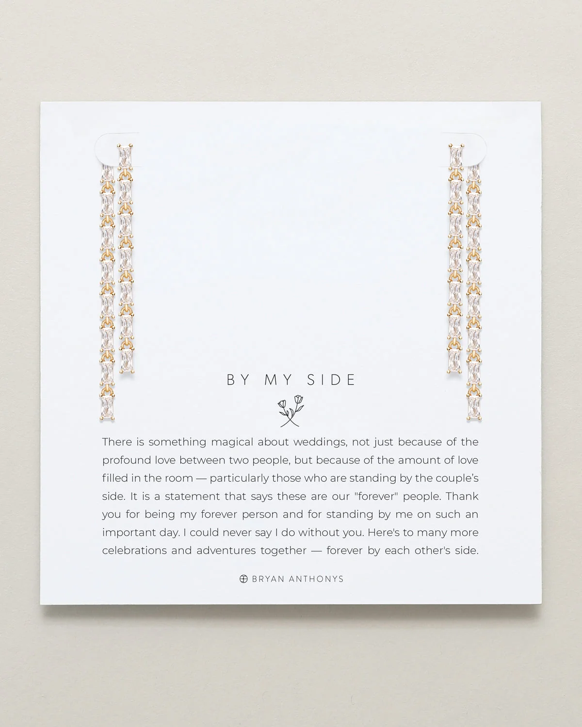 Authentic By My Side Baguette Chandelier Earrings Healthy