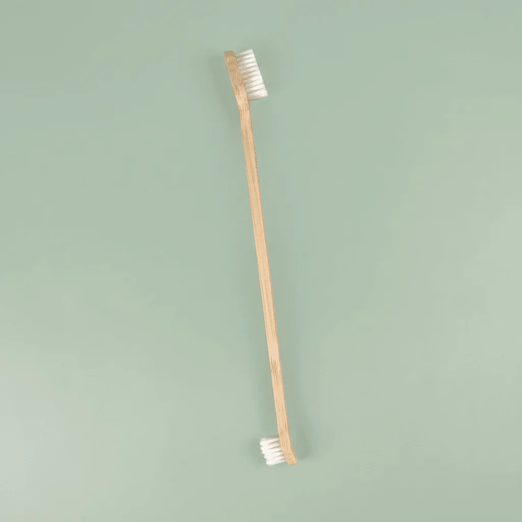 Smooth Bamboo Dog Toothbrush Double-Sided Luxury