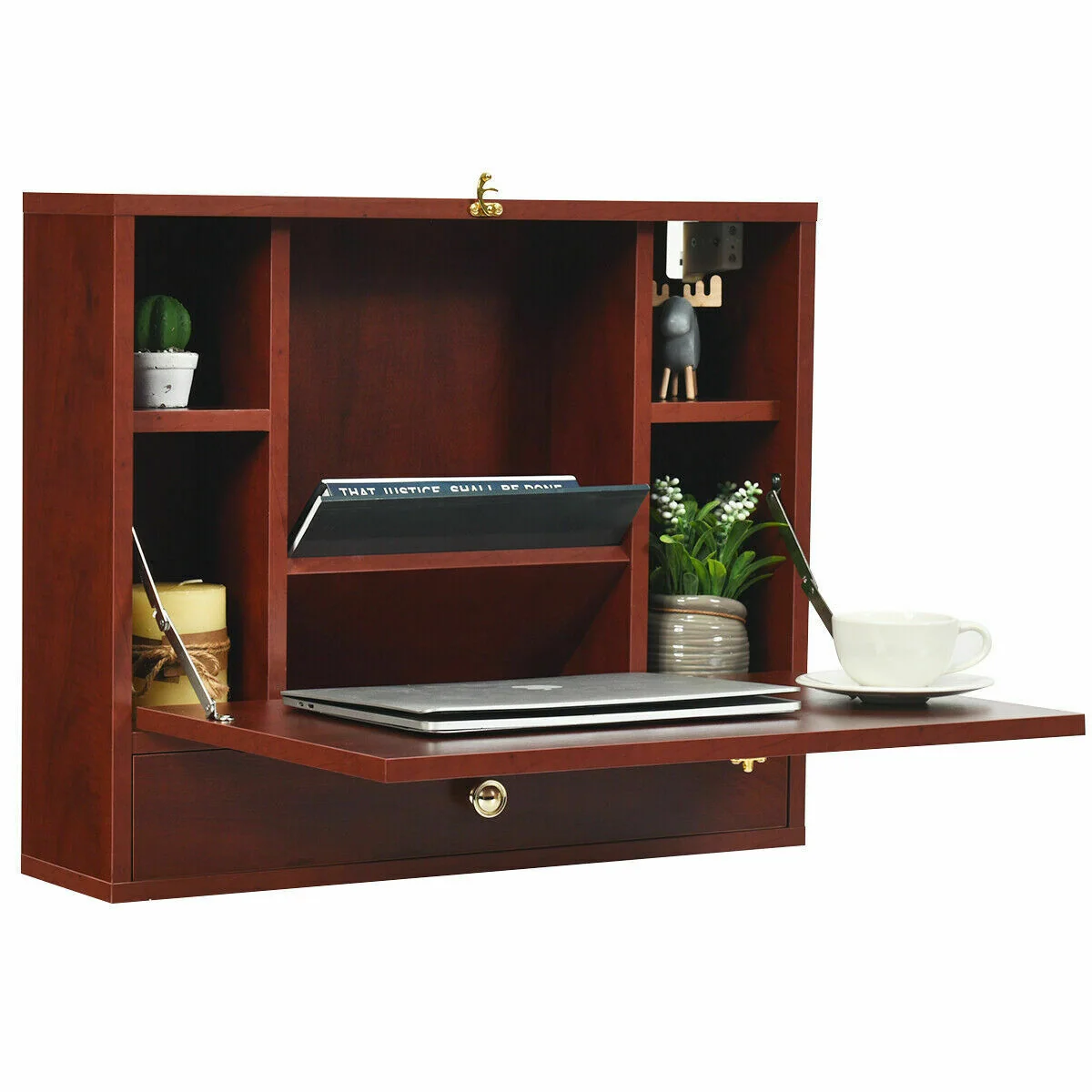 Versatile Heavy Duty Floating Wall Mounted Foldable Table Casual