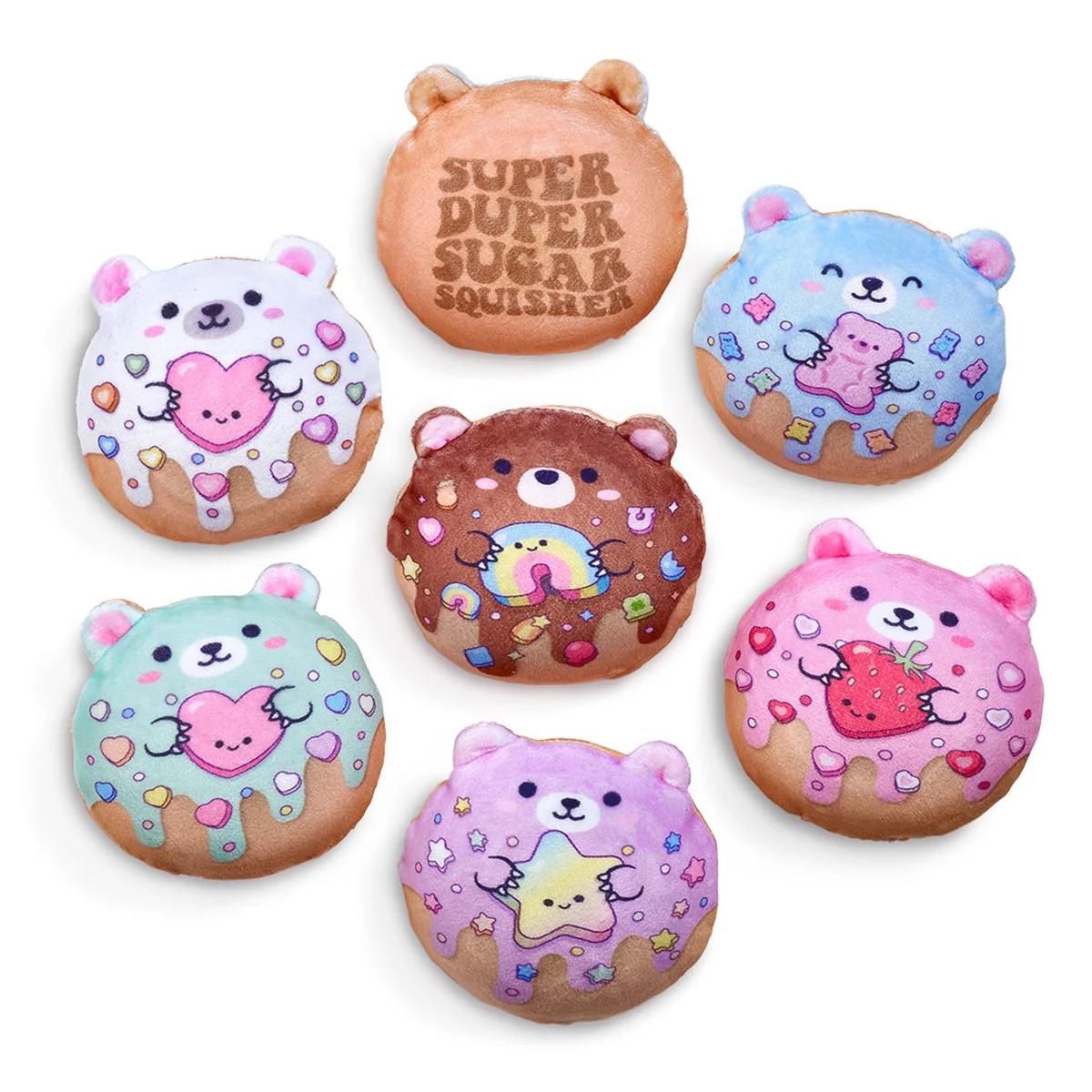 Convenient Super Duper Sugar Squisher Plush Sugar Bear Donut Versatile