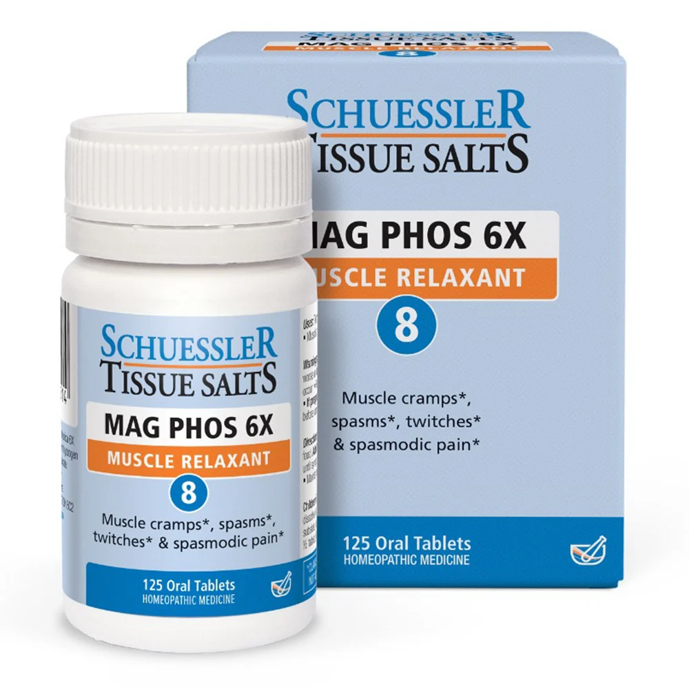 World-Class Schuessler Tissue Salts Mag Phos 6X Muscle Relaxant Oral Tablets for Muscle Cramps 125Ea Specialty