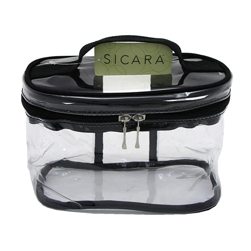 Exclusive Sicara Clear Cosmetic Bag Oval Train Case 1 Ea Unique