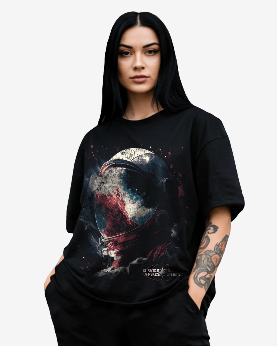 Classic G West Womens Space Series Premium Oversized Tee Quality