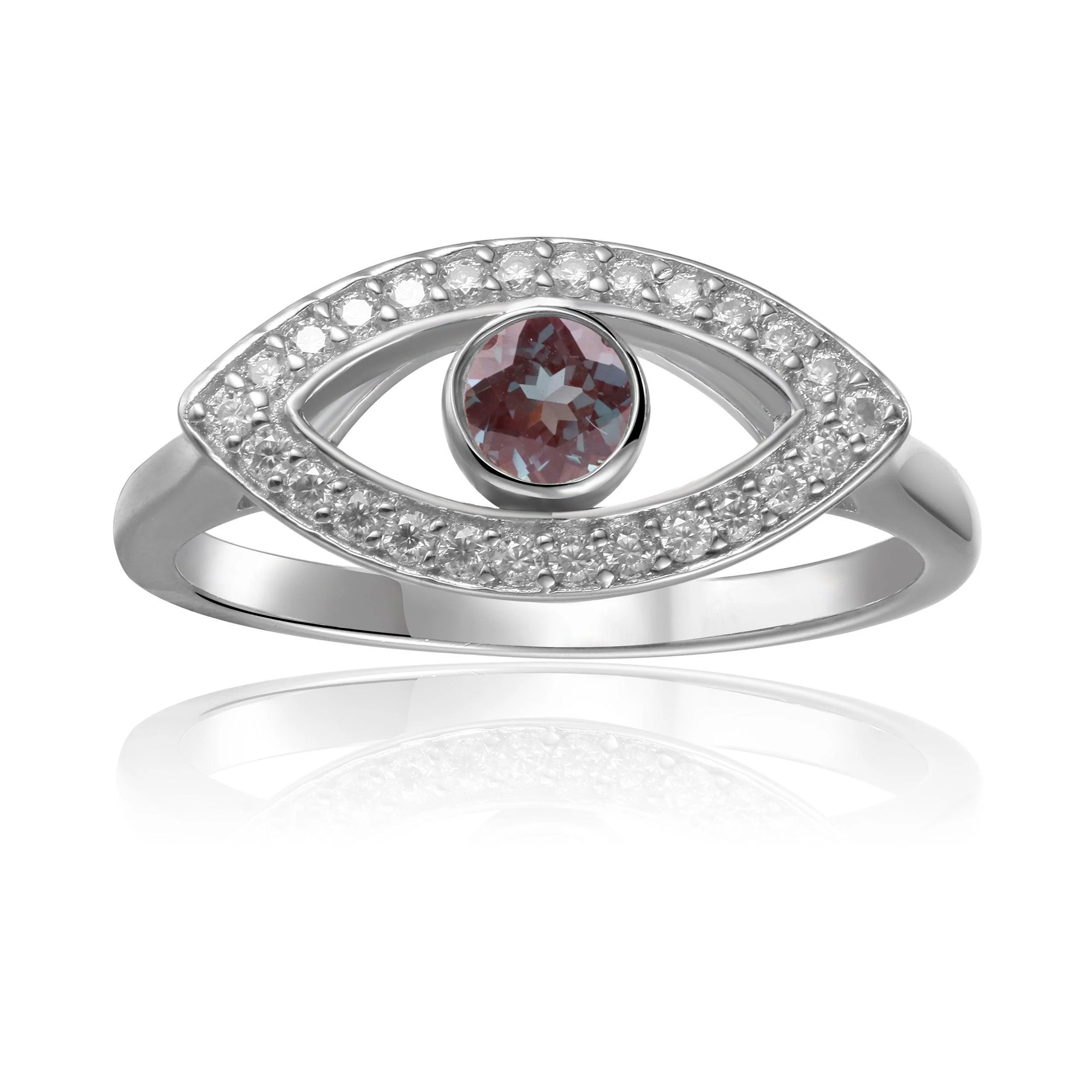 Authentic Alexandrite Evil Eye Ring Elite