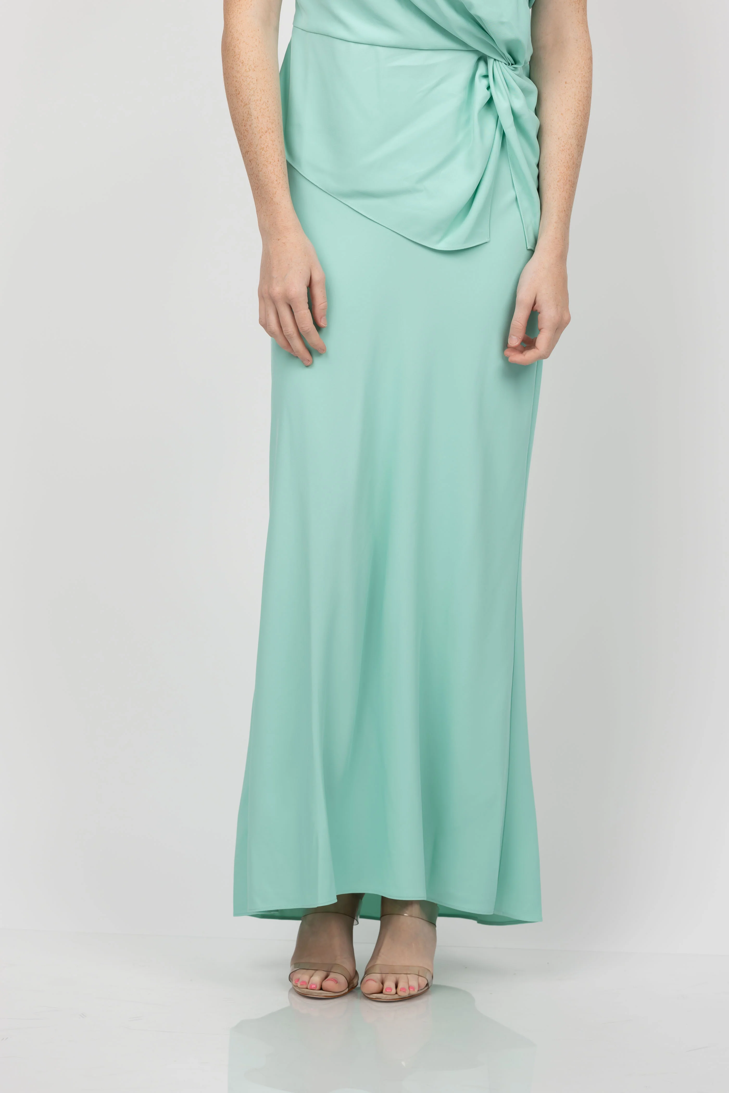 Clean The Sei Crepe Maxi Skirt in Seafoam Carefully Designed
