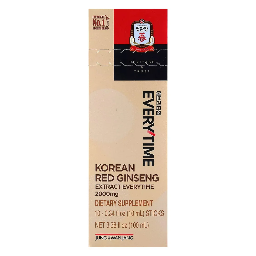 Relaxed JungKwanJang Everytime Korean Red Ginseng Extract Everytime Sticks Dietary Supplement 10Ea Efficient