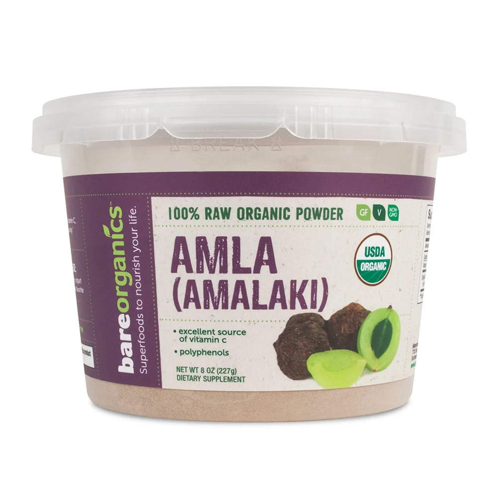 Trusted Bare Organics Amla Superfood Powder Indian Gooseberry 8 Oz Sustainable