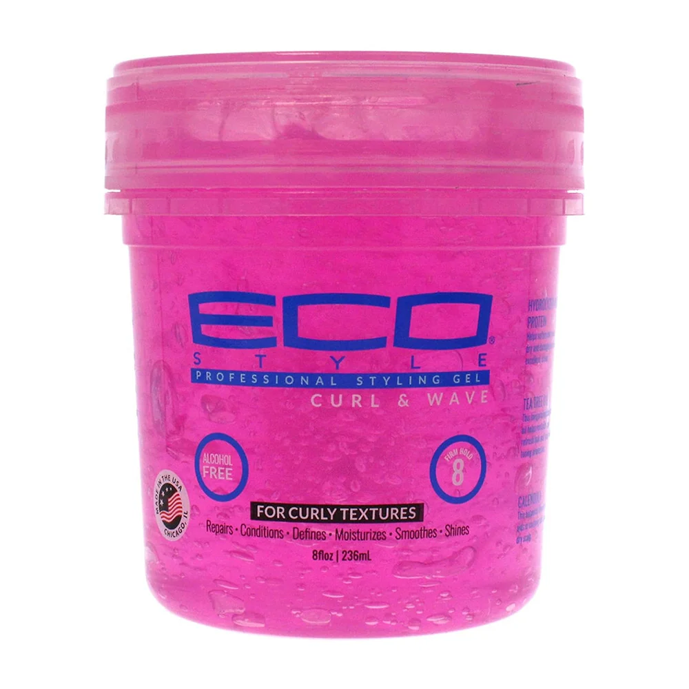User-Friendly Eco Style Hair Gel Curl And Wave Anti Itchy Moisturizes 8 Oz Sustainable