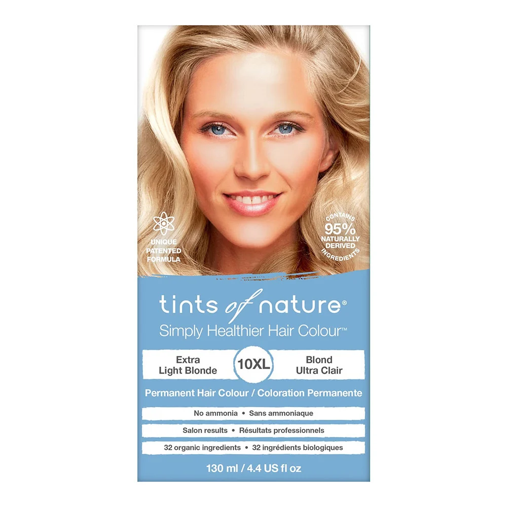 User-Friendly Tints of Nature 10XL Extra Light Blonde Permanent Hair Colour 4.4 Oz Elegant