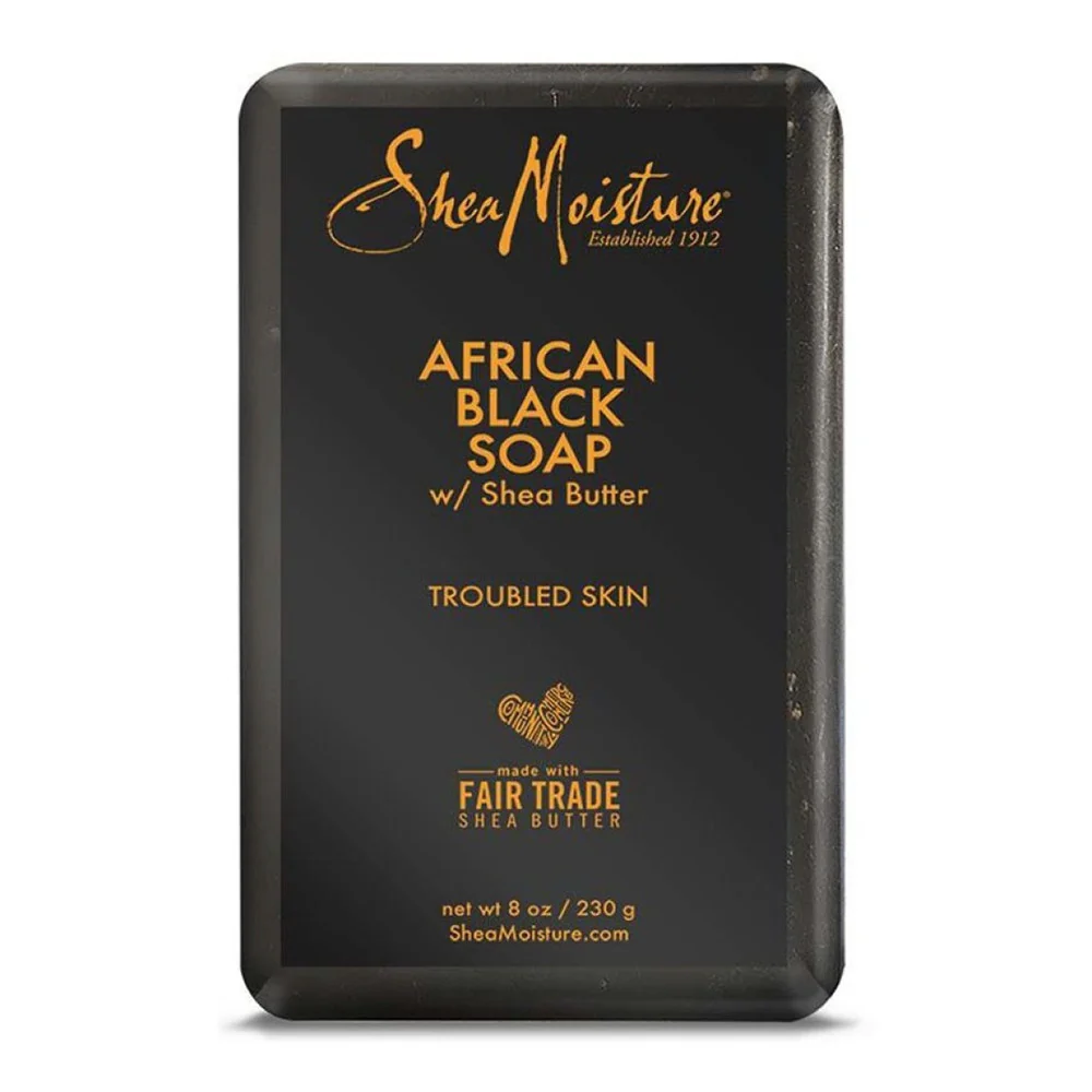 Elegant Shea Moisture African Black Soap With Shea Butter 8 Oz Recyclable