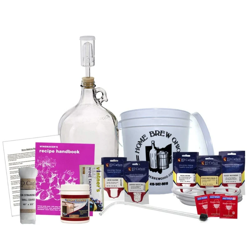 Expertly Made All In One Wine Making Equipment Supply Kit Recyclable