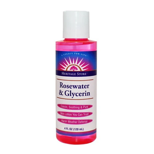 Sustainable Heritage Store Rosewater and Glycerin Hydrating Facial Splash for Radiant Looking Skin 4Oz 118ml Healthy