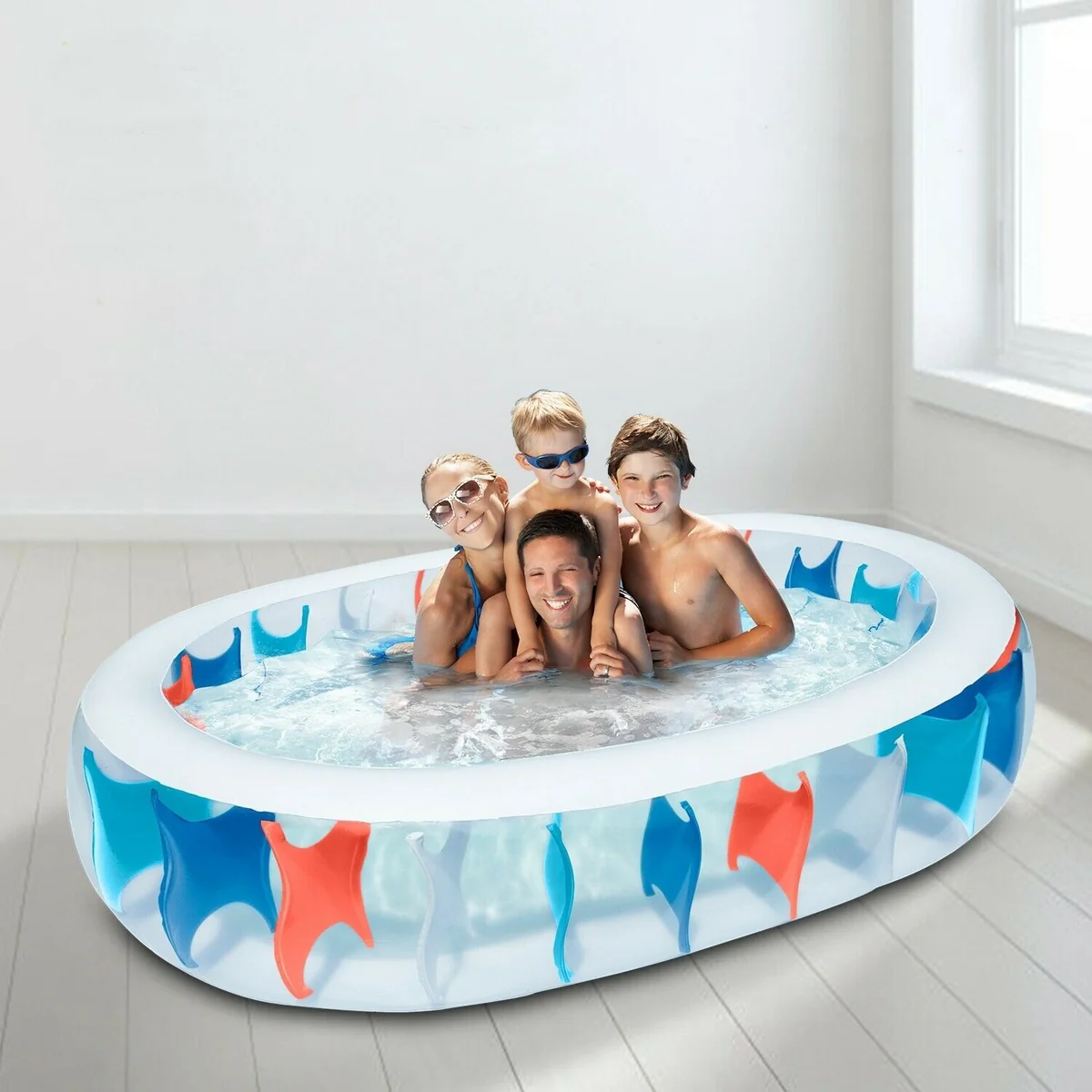 Enhanced Large Family Above Ground Blow Up Adult Inflatable Swimming Pool Sophisticated