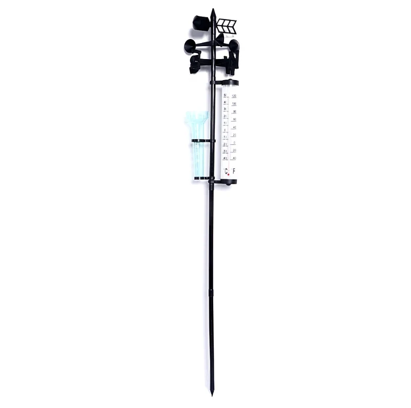 Premium All In One Decorative Garden Rain Gauge Weather Instrument Stylish