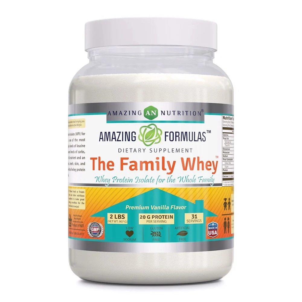 Verified Nutrition Formulas The Family Whey Protein Powder Vanilla Flavor 2 Lb Responsible