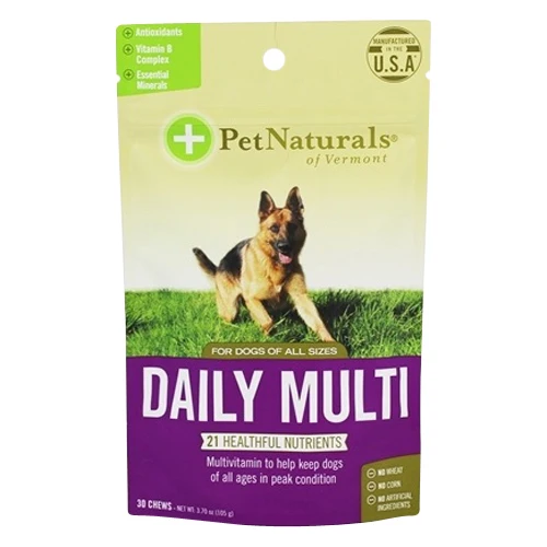 Efficient Pet Naturals of Vermont Daily Multi Chews For Dogs of All Sizes 30 Ea Reusable