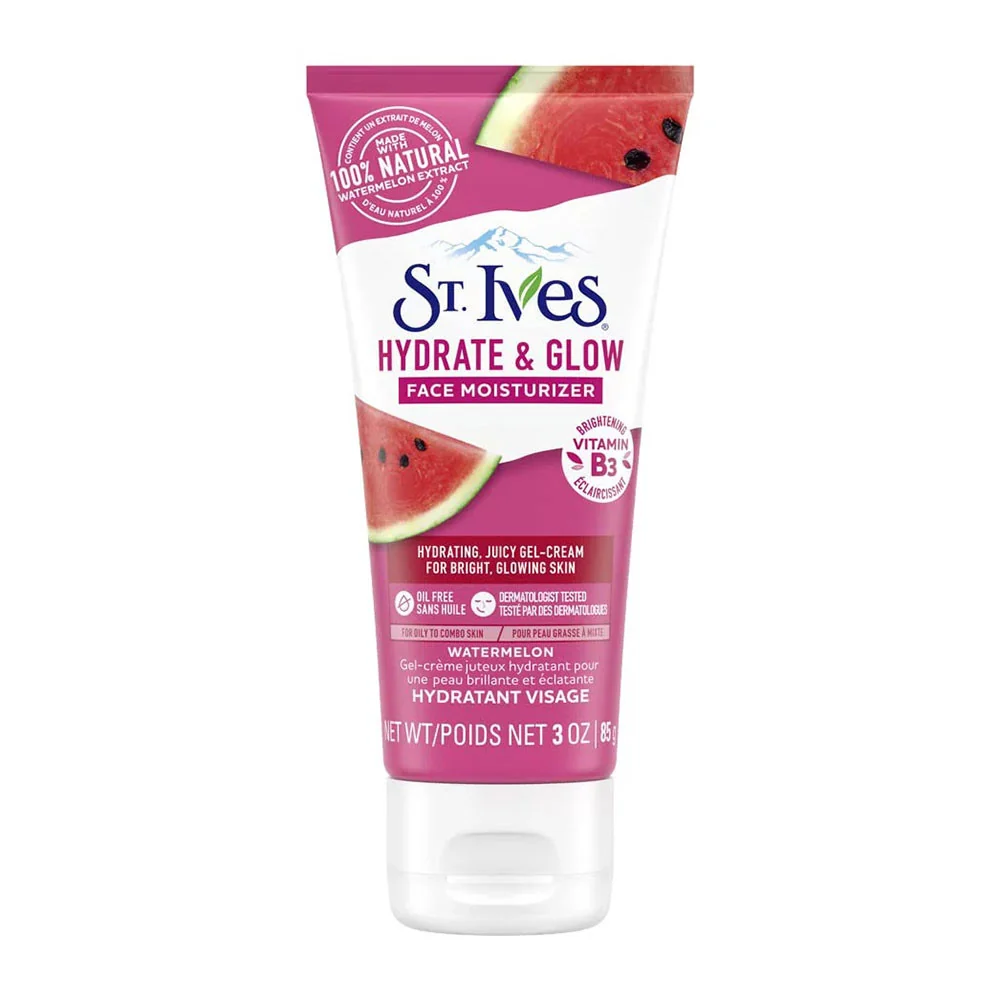 Trendy St Ives Hydrate and Glow Face Moisturizer for Glowing Skin Watermelon 3 Oz Casual