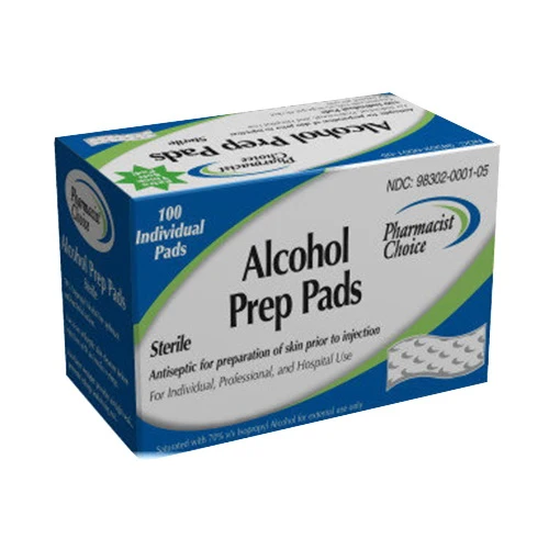 User-Friendly Simple Diagnostics Pharmacist Choice Individual Alcohol Prep Pads Sterile 100 ea Luxury