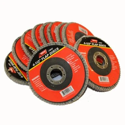 Elite 10 Pieces 4 1 2 60 Grit Flap Wheel Sanding Disc for Electric Power Angle Grinder Sander Certified