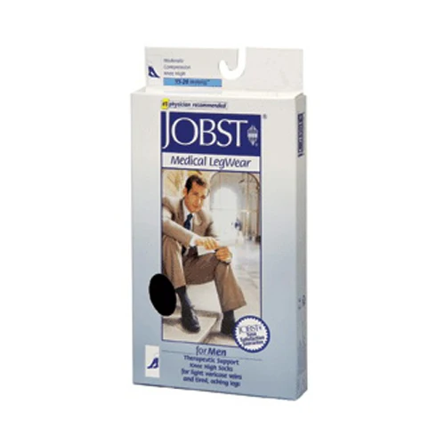 User-Friendly Jobst For Men Knee Compression Socks 15-20 Mm Hg Large - 1 Pair Contemporary