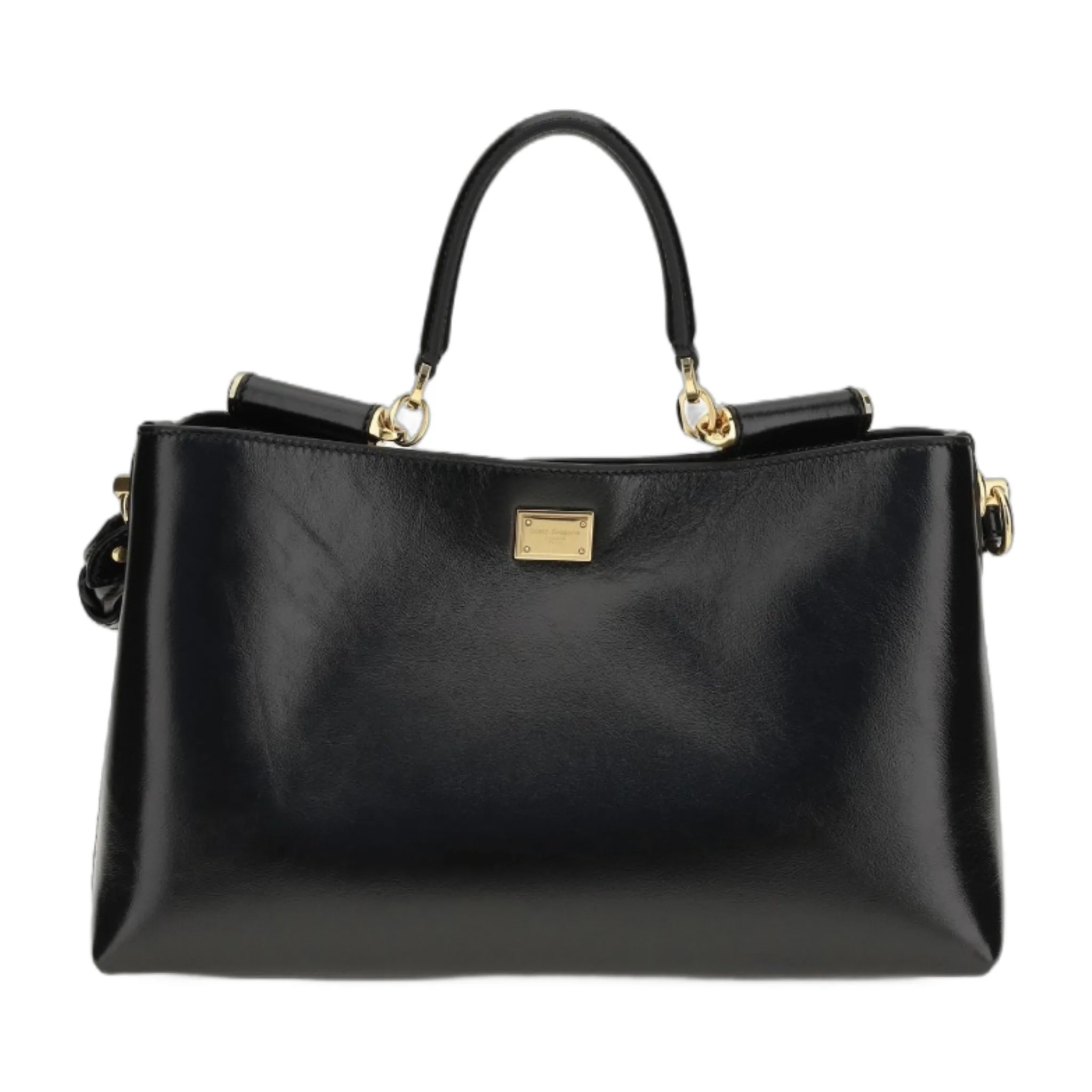 Original Handbag Vittoria Black Leather Crafted