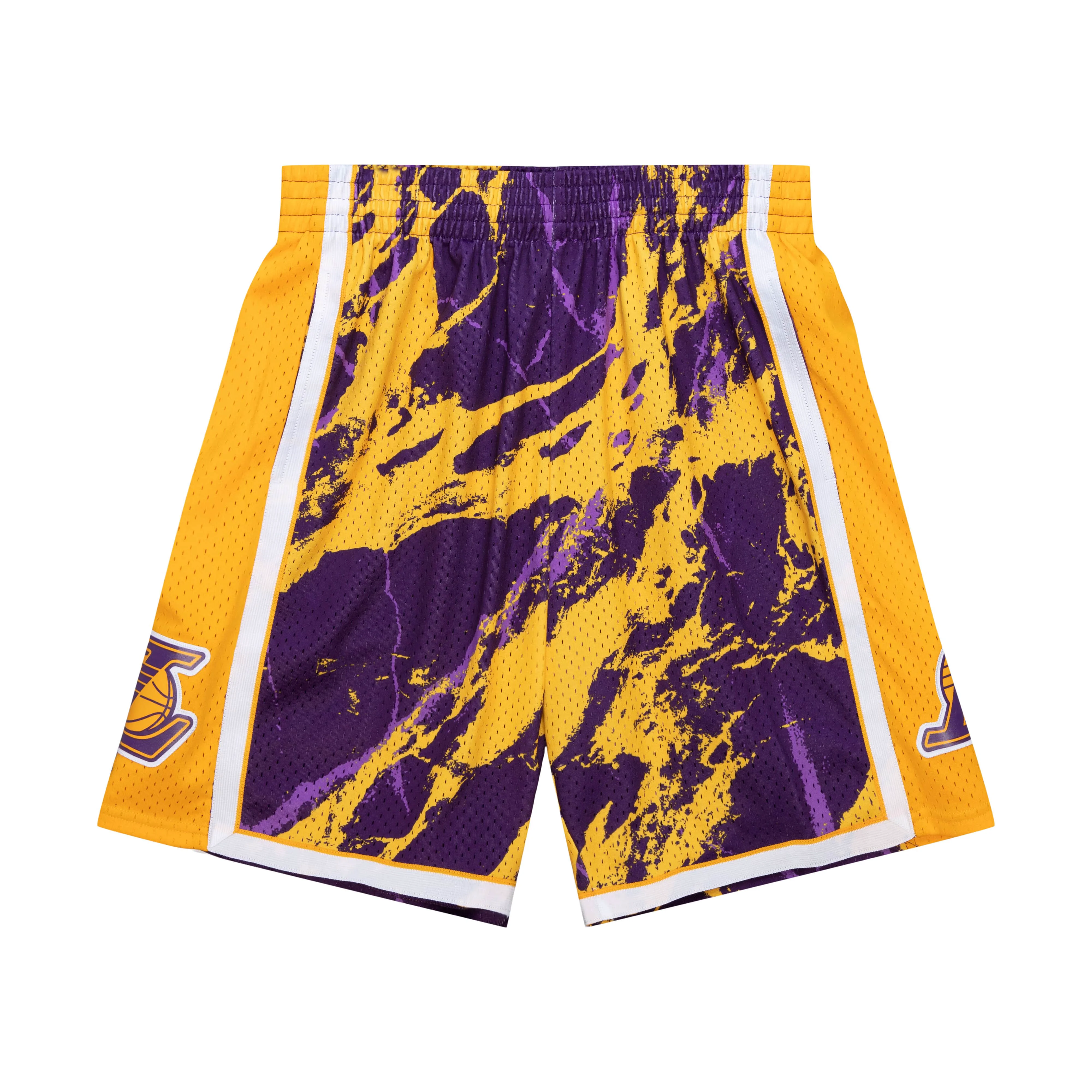 Advanced Mitchell Ness NBA Team Marble Swingman Shorts La Lakers 2009 Luxury