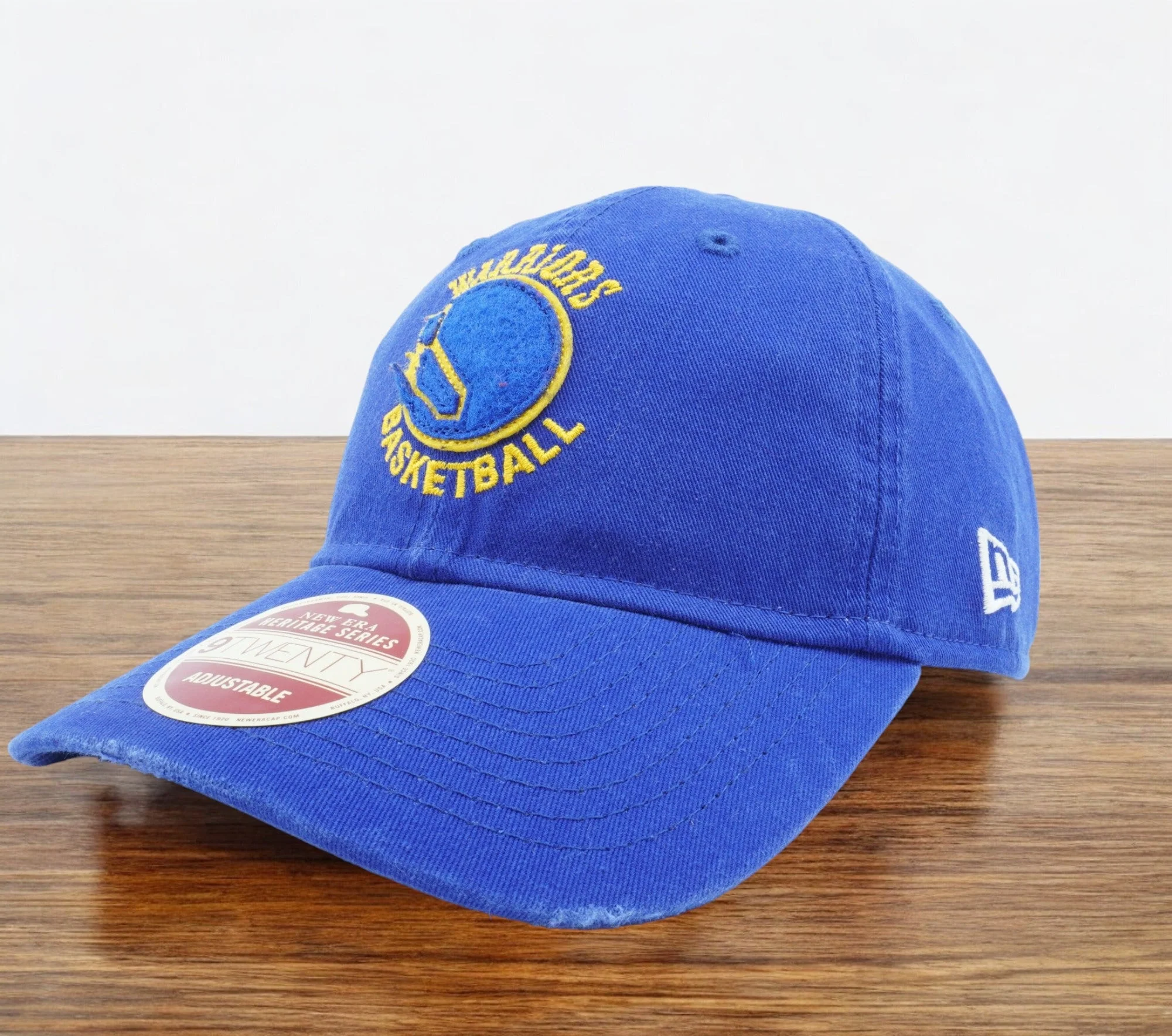 World-Class New Era Men's NBA Gsw Warriors Rugged Patcher 9Twenty Strapback Hats Natural