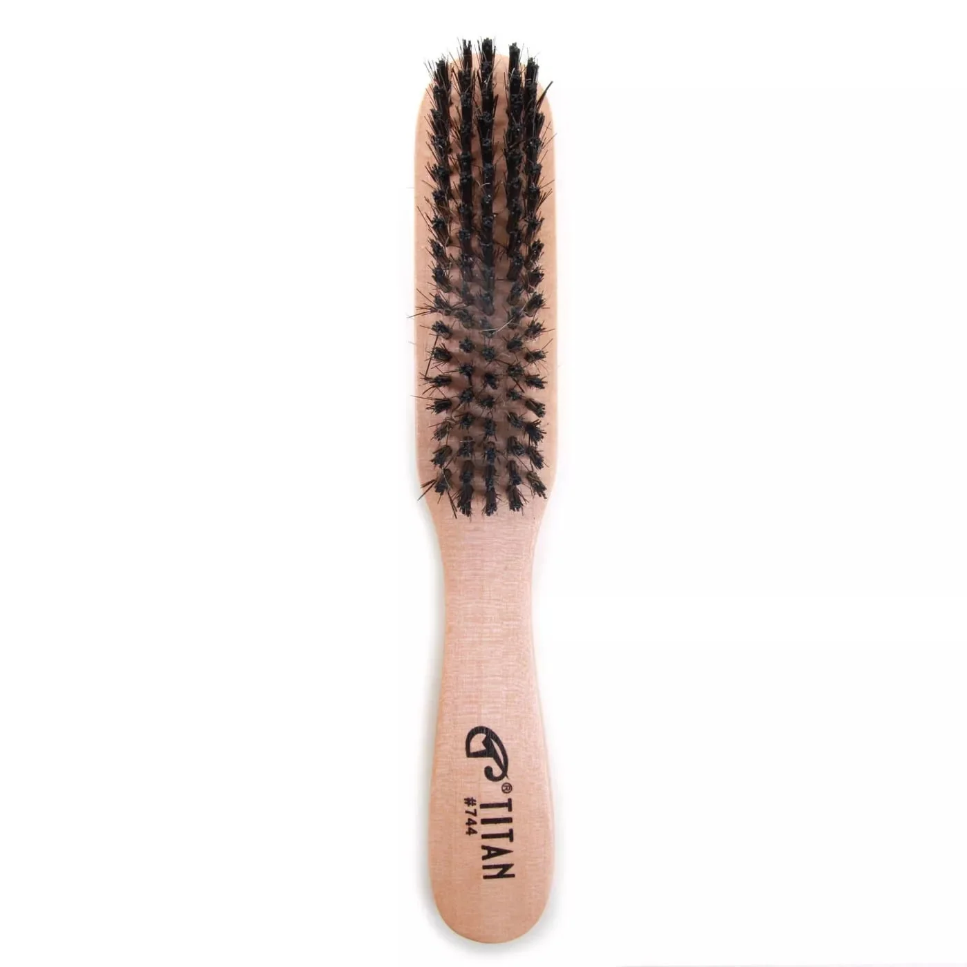 Effective Titan Narrow Wooden Hair Brush Hard Natural Bristles Wood handle 1 Ea High-Performance