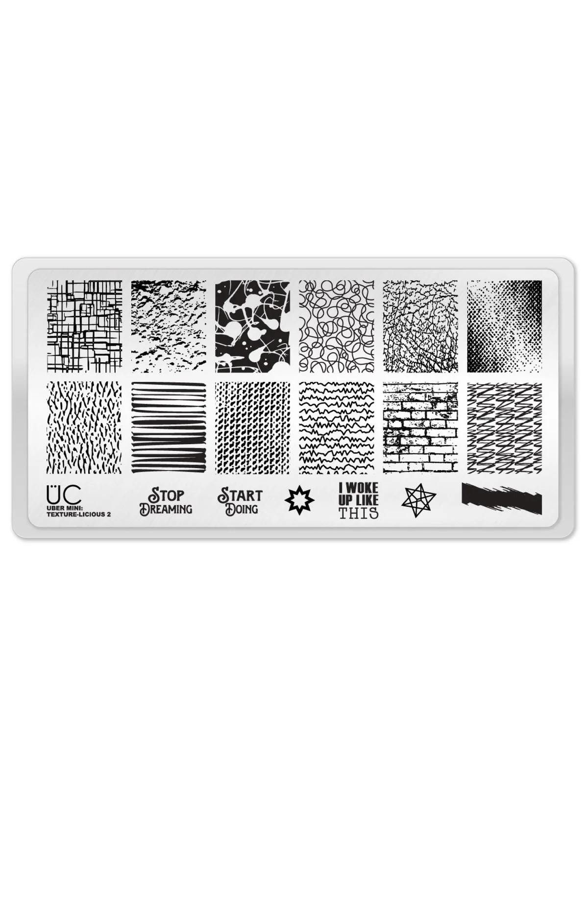 Soft Texture-licious 2 - Uber Chic Mini Stamping Plate Fashionable