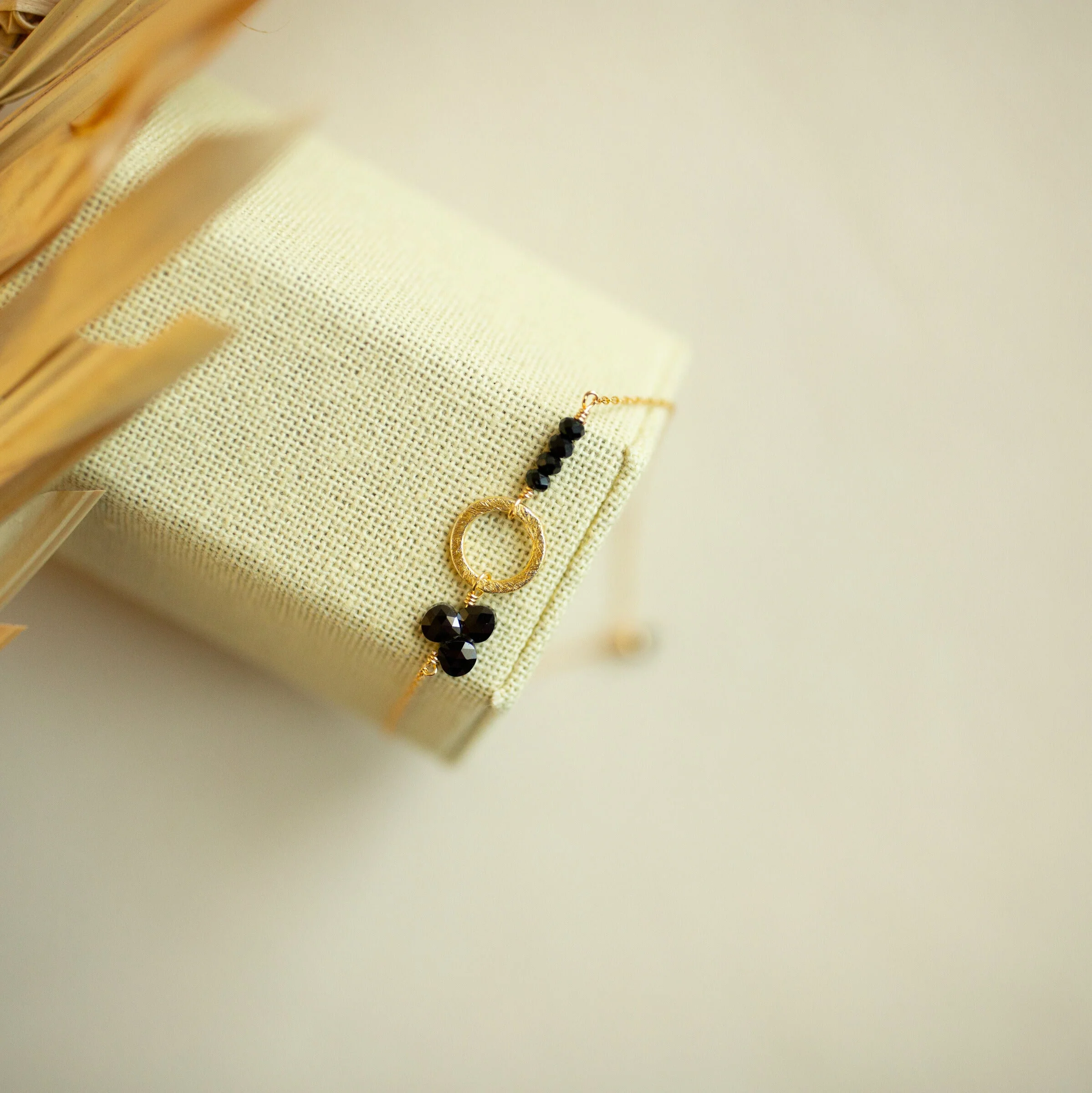 Artisan Black Spinel Solara Bracelet User-Friendly