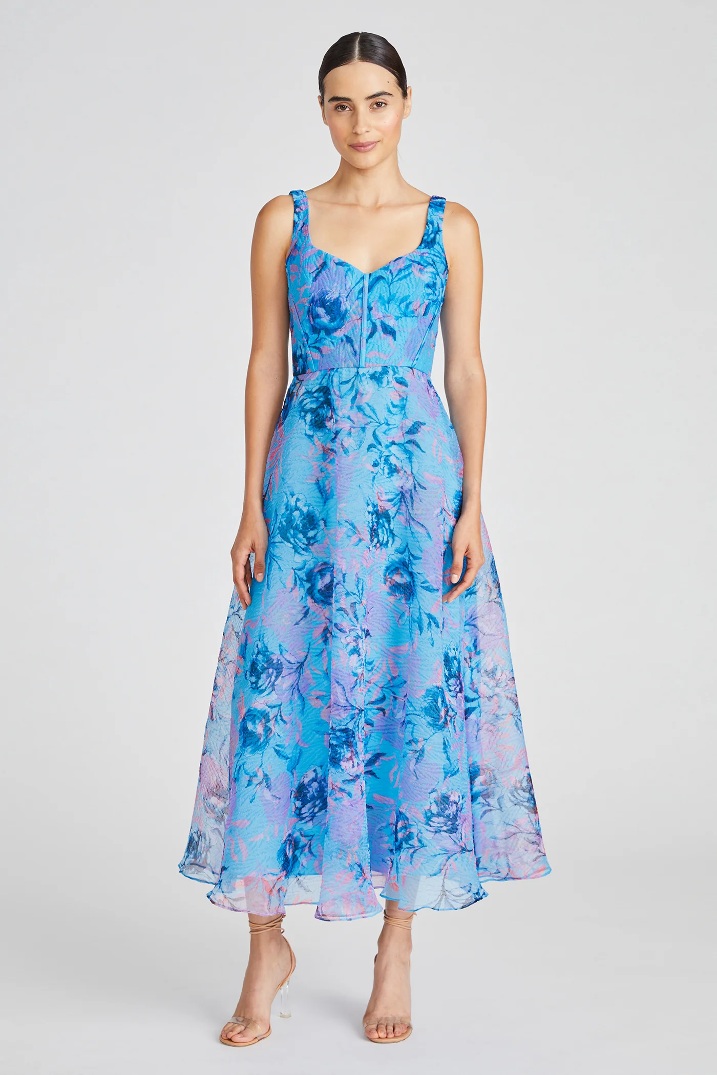 Versatile ML Monique Lhuillier Elodie Dress in Rose Shadow Effective