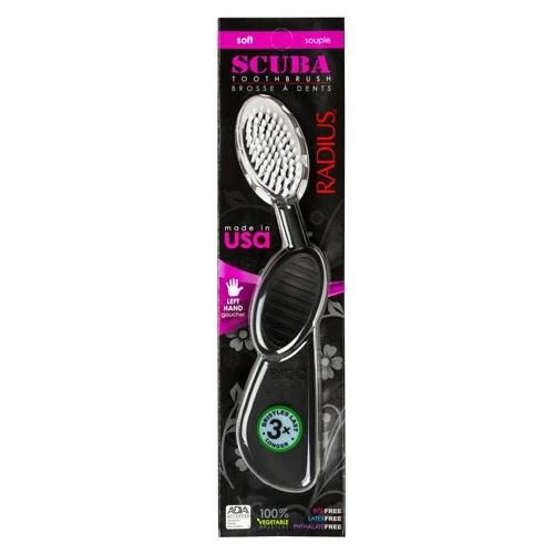 Carefully Designed Radius Scuba Toothbrush Left Handed Soft Souple - 1 Ea Next-Generation