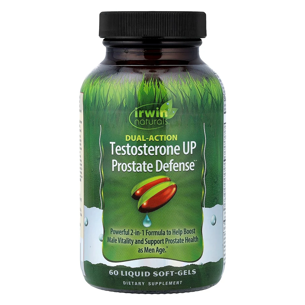 Versatile Irwin Naturals Dual Action Testosterone UP Prostate Defense Liquid Capsules 60Ea User-Friendly