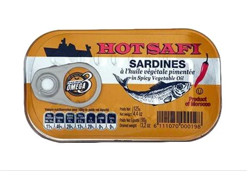 Minimalist Sardines in spicy vegetable oil Safe