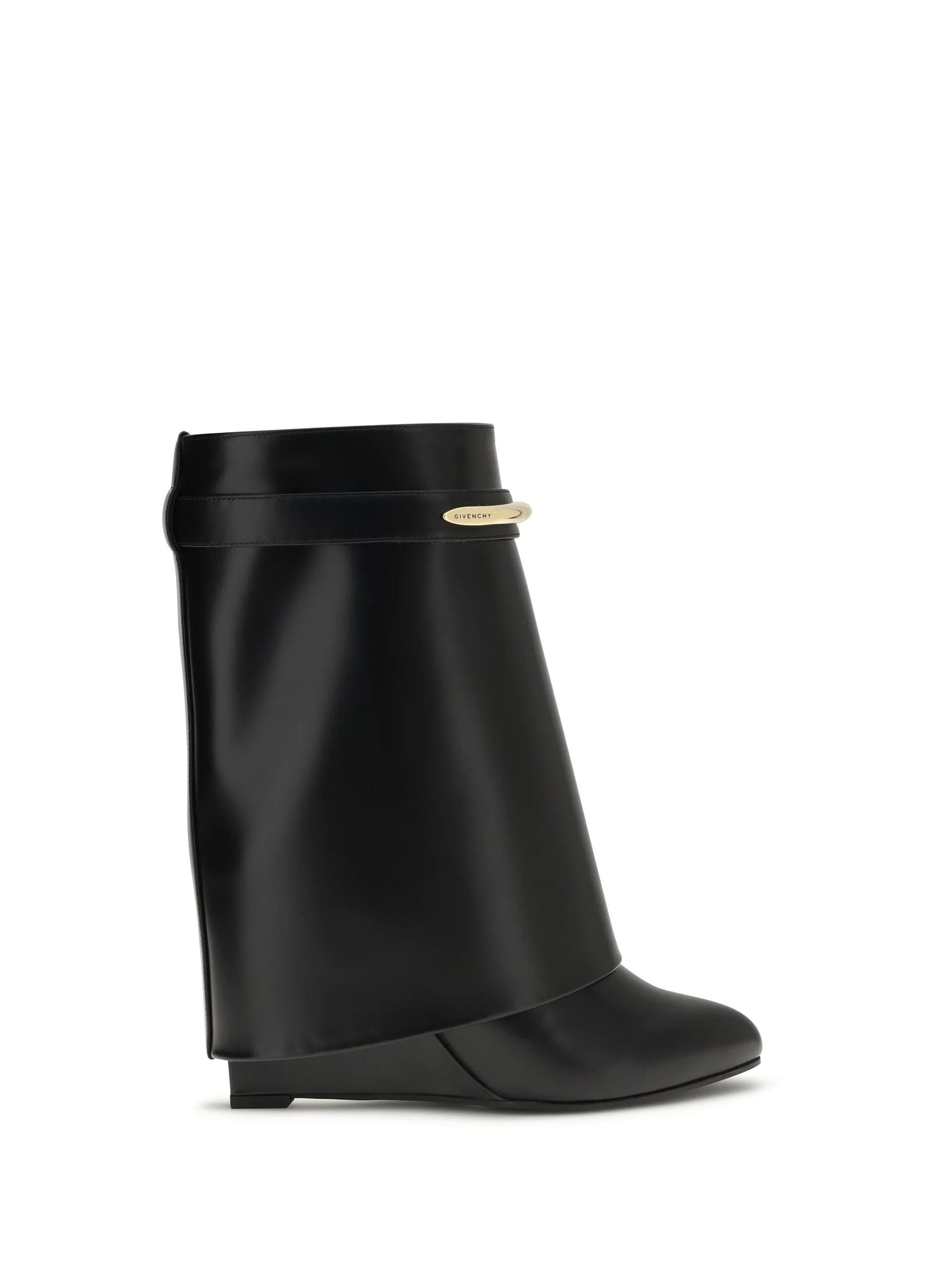 Original Design Ankle Boots Shark Leather Black Crafted