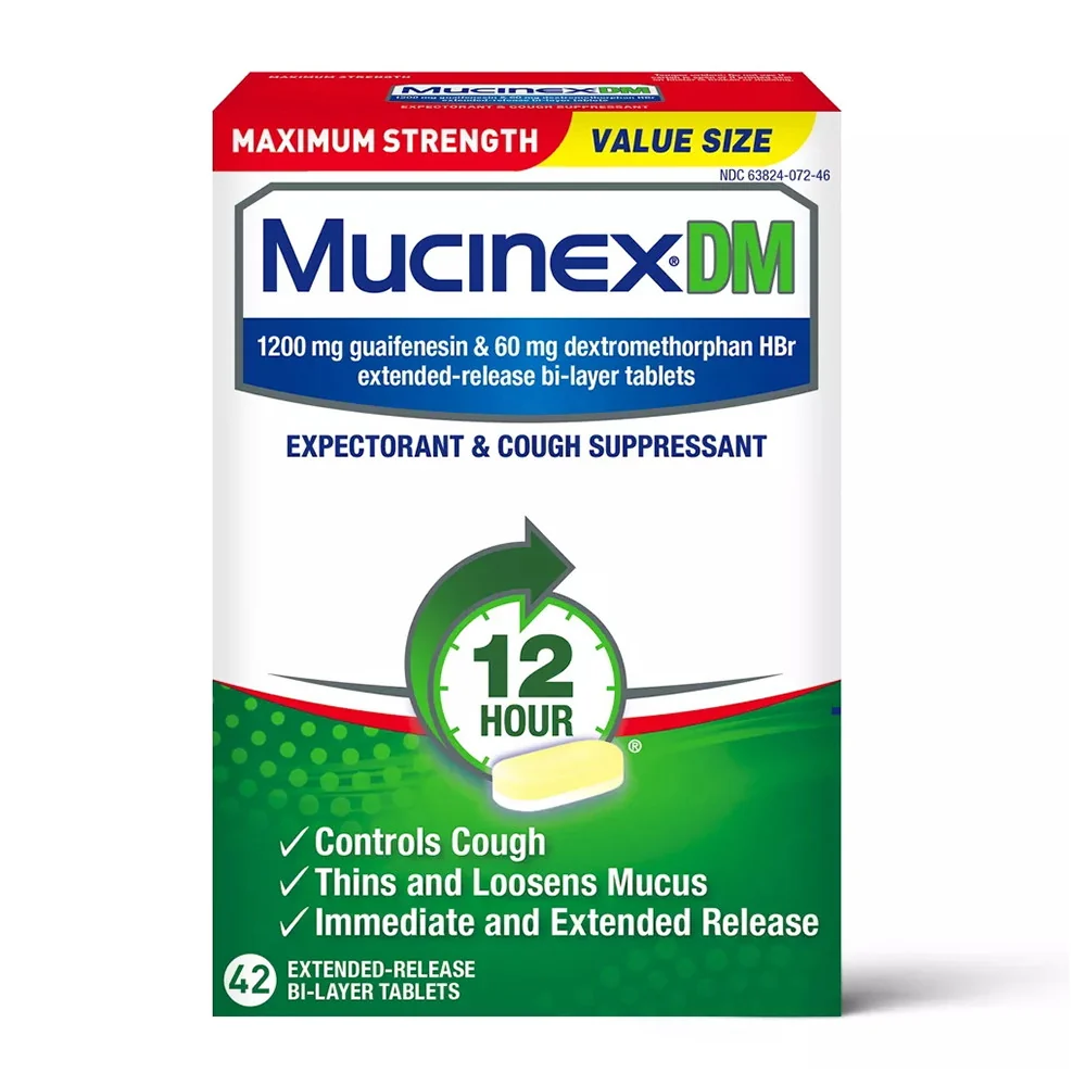 Expertly Made Mucinex Dm 1200 Mg Expectorant And Cough Suppressant Tablets 42 Ea Contemporary
