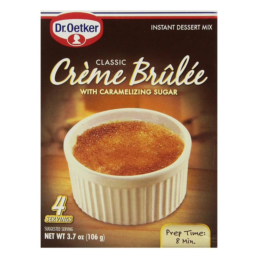 Contemporary Dr. Oetker Creme Brulee Mix 4 Servings 3.7 Oz Prestigious
