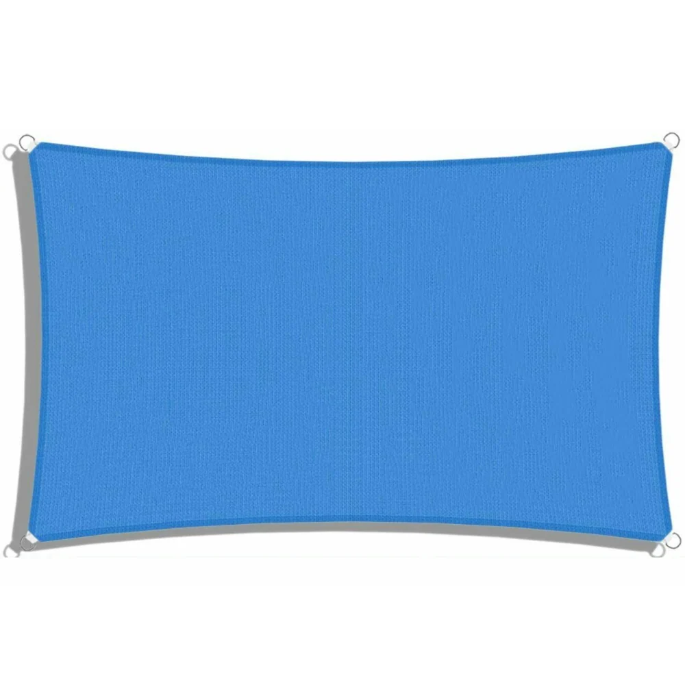 Breathable Large Outdoor Patio Rectangle Deck Sun Shade Sail 10' x 13' Modern
