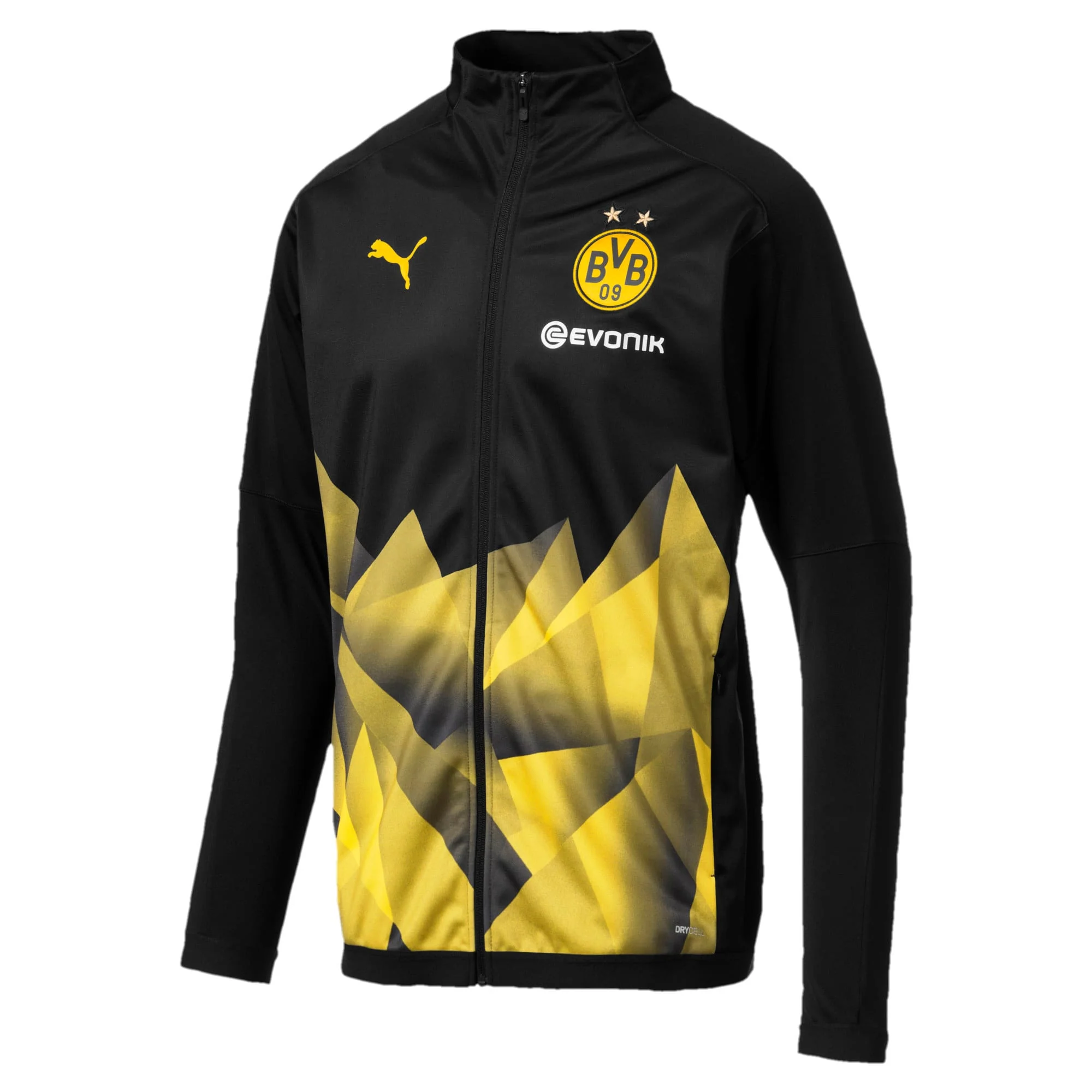 Detailed Puma Men's Bvb Borussia Dortmund Int'L Stadium Jacket With Evonik Jackets Premium Material