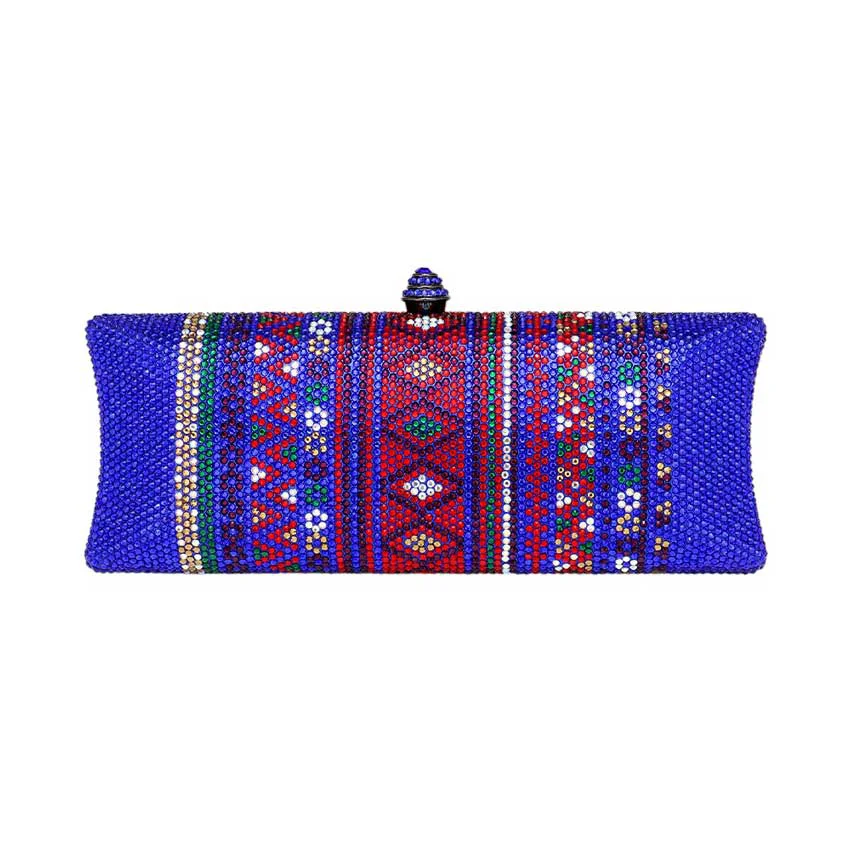 Practical Bling Aztec Print Evening Clutch Bag Smart